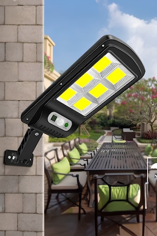 Mobee Solar Güneş Enerjili Led Bahçe Aydınlatması 120 Ledli 3 Modlu Hareket Sensörlü Su Geçirmez Lambası