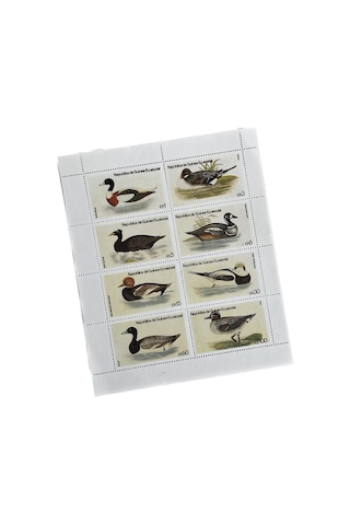 Ördek Temalı Ekvator Ginesi Damgasız 8'li Blok Pul