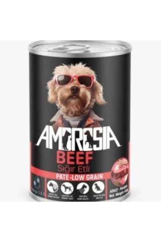Ambrosia Pate Sığır Etli Yetişkin Köpek Konserve 3 x 400 G