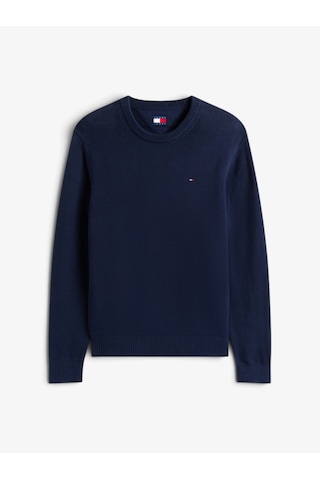 Tommy Hilfiger Tjm Slım Ess Sweater Ext Erkek Mavi Kazak - Dm0dm21787