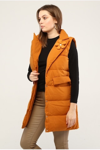 Pua Fashion Tarçın Çiçek Detaylı Yelek 001