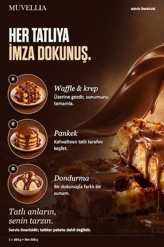Sütlü Çikolata Sosu Waffle Krep Pankek 300 G