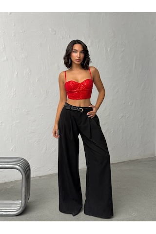 Verymoda Pulpayet Abiye Büstüyer - F2063 Kırmızı