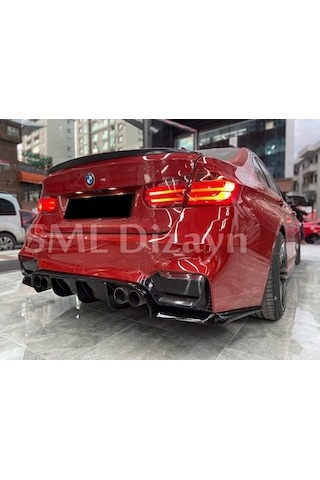 Bmw M3 2012 - 2018 F80 Vorsteiner Difüzör (Plastik) Set 3 Parça N11.42069