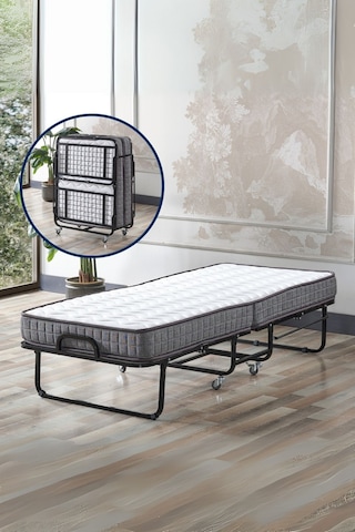 Aksviva İnova Katlanır Metal Tek Kişilik Karyolla