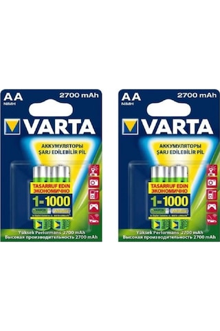 Varta Multi Plus 8Li Şarj Cihazı 8*2700 Mah Aa Şarjlı Pil