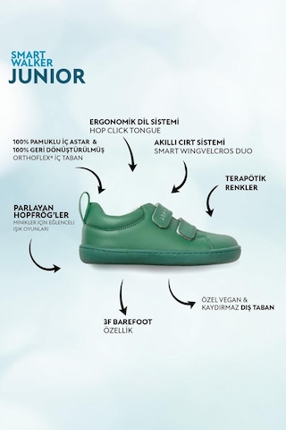 Smart Walker Junior Yeşil Işık Barefoot Çocuk Ayakkabı-yeşil Işık