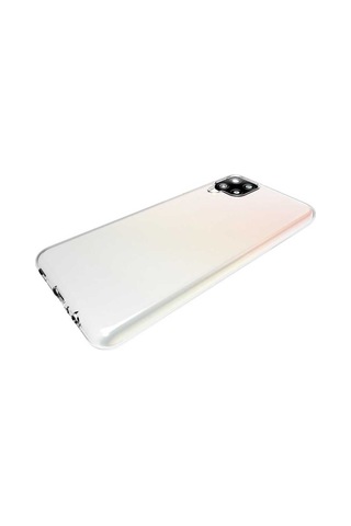 Samsung Uyumlu Galaxy A12 Kılıf Zore Süper Silikon Kapak Renksiz