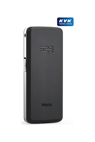 Wkey T100 Gümüş Tuşlu Cep Telefonu Kamerasız Asker Telefonu Yaşlı Cep Telefonu Kvk Garantili