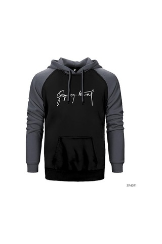 Gazi Mustafa Kemal İmza Sarı Renk Reglan Kol Sweatshirt / Hoodie