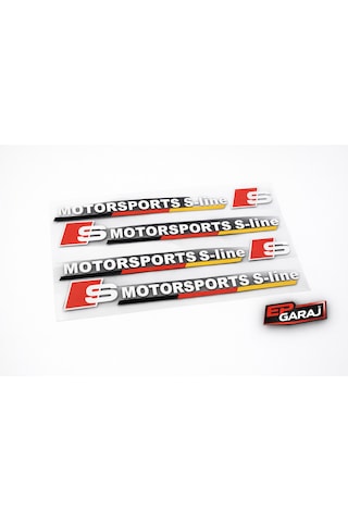 Audi Motorsports S-lıne Logo Sticker Seti 0