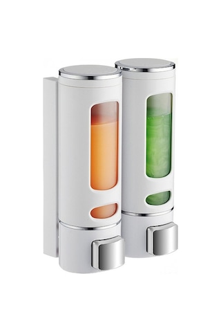 Ulzyvf 3 Başlı 400ml Duş Jeli Dispanseri - Dayanıklı Pratik Banyo Aksesuarı Beyaz Beyaz