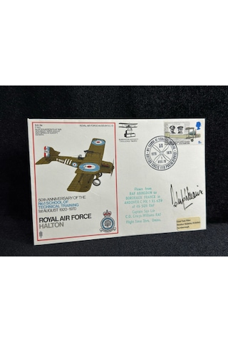 1970 İngiltere Kraliyet Hava Kuvvetleri Royal Air Force Raf 50. Ann. No.1 School Of Technical Training Fdc İlk Gün Zarfı Islak İmzalı