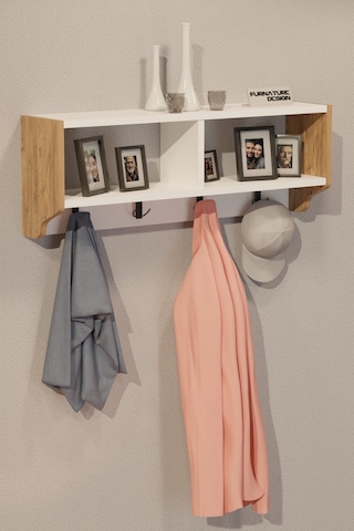 Portmanto Duvar Askısı Modern Vestiyer - Atlantik Çam & Beyaz Diğer