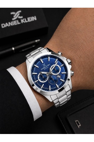 Daniel Klein Premium Çelik Kordon 2 Yıl Garantili 3 Atm Suya Dayanıklı Erkek Kol Saati Edk.r11095.3 Gümüş