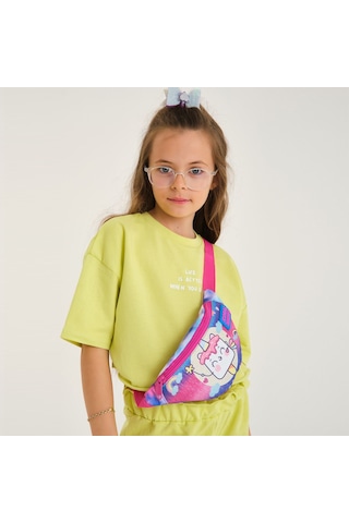 Coral High Kız Çocuk Günlük Bel Çantası - Mavi Pembe Dondurma Unicorn Çok Renkli