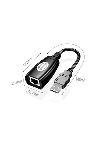 Usb Rj45 Extender Rj 45 Usb Ek Uzatıcı Cat5E 6 Kablosu Ekleme
