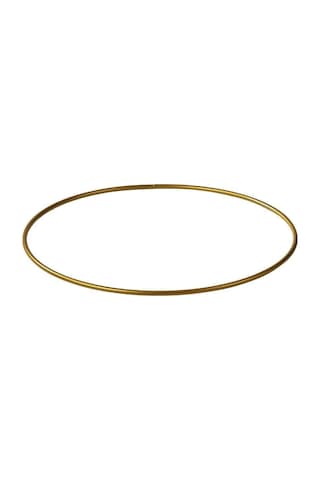 Edora Home 12'li Metal Yuvarlak Supla, Gold Amerikan Servis, Halka Runner - Paslanmaz Altın