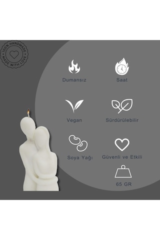 Bernami Biblo Pinterest Sarılan Çift Mum , Heykel Mum , Soya Mumu , Vegan Mum , Diğer
