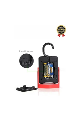 Premium Kancalı Asılabilir Mıknatıslı Pilli Beyaz Işık 50 Metre Mesafeli 20+3 Smd Parlak Led Lamba Diğer