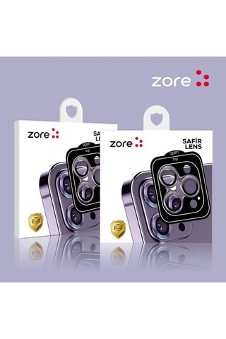 Apple Uyumlu iPhone 14 Plus Zore Cl-11 Safir Parmak İzi Bırakmayan Anti-reflective Kamera Lens Koruyucu Kırmızı