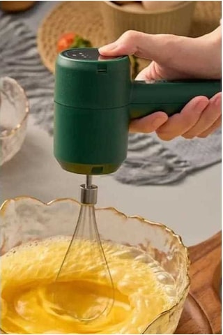 Pazly Yeşil Taşınabilir Şarjlı Qm Mikser Kademeli Kablosuz 3 Zv Yeşil Blender Yeşil