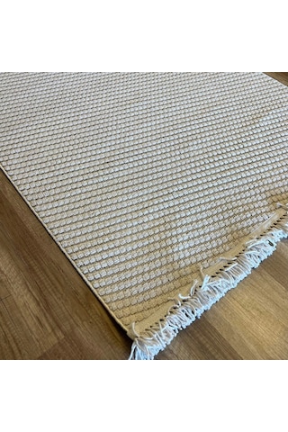 Hoom Rugs Dizayn 1063 Bej Yumuşak Dokulu Desensiz İskandinav Halı Bej