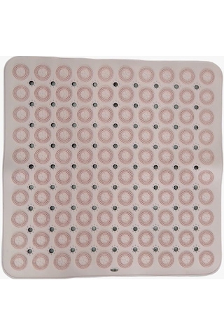 Kare Masajlı Silikon Banyo & Duş Kaydırmazı Pembe Renk Pembe