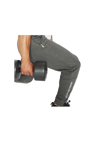 Musclecloth Training Eşofman Altı Gri Çok Renkli