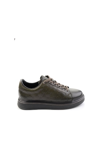 Bambi Haki Hakiki Deri Erkek Sneaker E01398023103