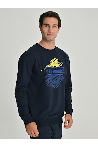 Fenerium Erkek Trıbun Brush Detaylı Sweat Fb Laci Yeni