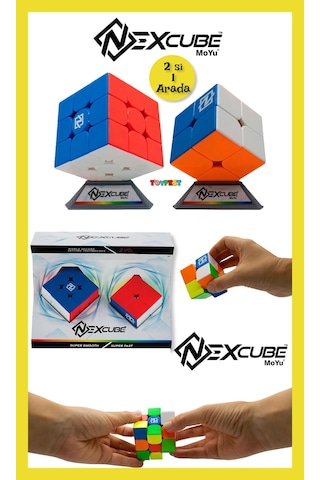 Nexcube 2x2 + 3x3 Classic Set Zeka Küpü Akıl Küpü Rübik Küp