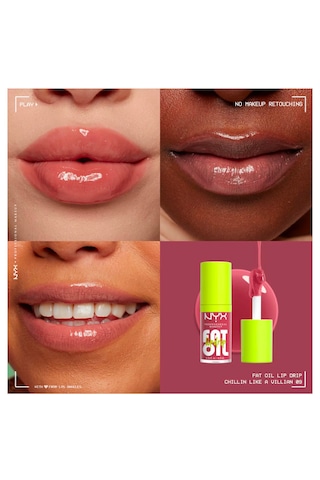 Nyx Professional Makeup Fat Oil Lip Drip Parlatıcı Dudak Yağı Fold09 Chillin' Like A Villain