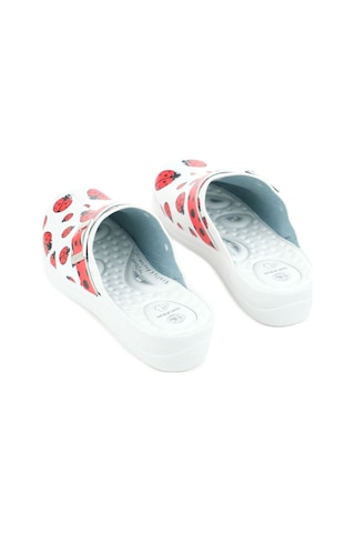 Gezer Dört Mevsim Kadın Comfort Taban Sabo Terlik Gt1yzm.11778.24.018.0a Beyaz