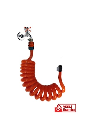 Plasyay Spiral Wc Banyo Veranda Yıkama Hortum Seti