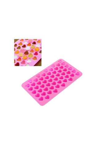 Yaratıcı Kalp Şekli 55-grid Ice Cube Tepsisi Pembe Diğer