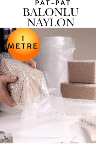 Kalın Balonlu Naylon Patpat Rulo 100 Cm X 1 Mt Çift Katlı Pıtpıt Ambalaj Paketleme Ve Taşıma Koruma Naylonu Ev Taşıma Eşya Paketleme Ve Kargo Koruma Patpat Naylonu Rulosu Kırılacak Eşya Kargo