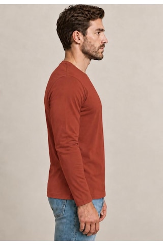 Axxel Erkek Pamuklu Likralı Süprem Uzun Kollu T-shirt-d240 Kiremit