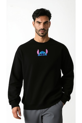 Ogc Stitch & Angel Kombin Sweatshirt Siyah