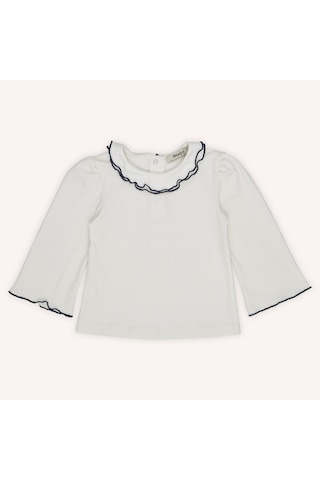 Panço Kız Çocuk Uzun Kollu T-shirt Gül 2421gb05016-4838 001