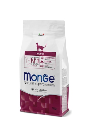 Monge Indoor Tavuklu Ev Kedileri İçin Yetişkin Kedi Maması 1,5 Kg Monge Indoor Tavuklu Ev Kedileri İçin Yetişkin Kedi Maması 1,5 Kg