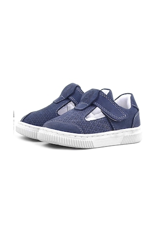 Rakerplus Bheem Hakiki Deri Lacivert Nubuk Cırtlı Bebek Sneaker Sandalet Lacivert