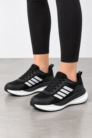 Ht Hotin Void Kadın Bağcıklı Günlük Sneaker Spor Ayakkabı - Siyah