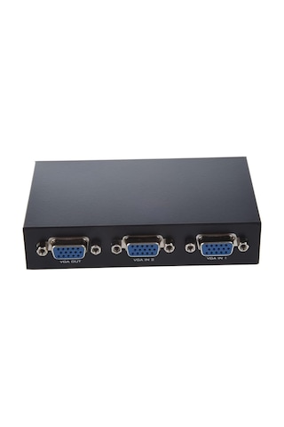 Vga Switch Çoklayıcı Ekran Kasa Çoğaltıcı 2 Ekran 1 Kasa Veya 2 Kasa 1 Ekran 4675 Sku: Smg8690010122667
