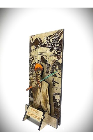 Dükkan Design Lazer Kazıma El Boyama Bleach Ahşap Biblo Demonte