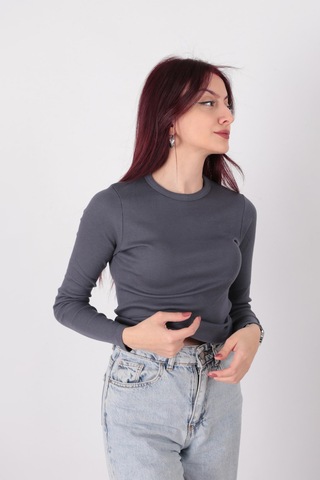 Busem W0010820 Kadın Bluz Antrasit