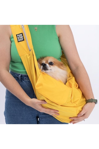 Pawstar Sarı Crossbody Küçük Irk Köpek Çapraz Taşıma Çantası