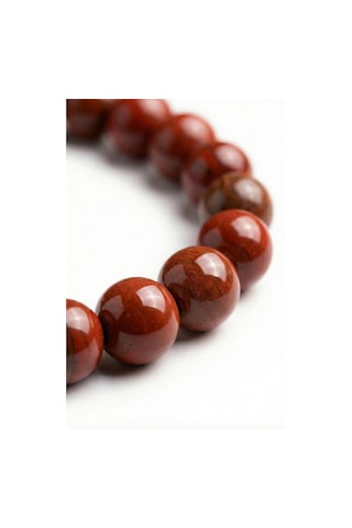 Kızıl Jasper Red Jasper Doğal Taş Bileklik - Güç, Cesaret Ve Topraklanma Taşı, Özel Tasarım,