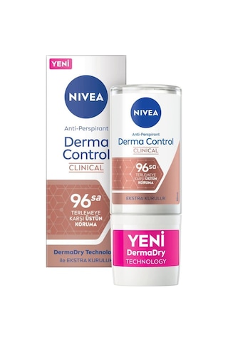 Nivea Derma Control 96 Saat Clinical Perspirant Kadın Roll-On 50 ML