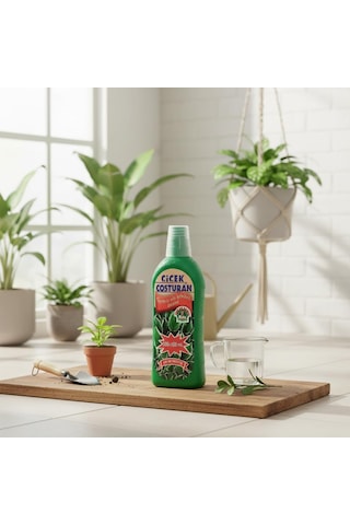 Çiçek Coşturan Çiçeksiz Süs Bitkileri İçin Özel Besin - Yeşil Yapraklı Bitki Gübresi - 600 Ml 0,250